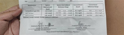 OGTT RESULT