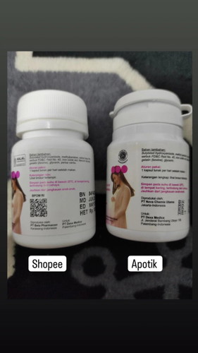Folamil Genio beda produksi dan tutup botol
