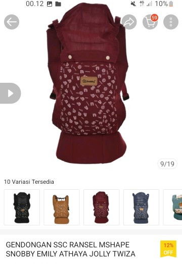 Gendongan Bayi Usia 6 Bln