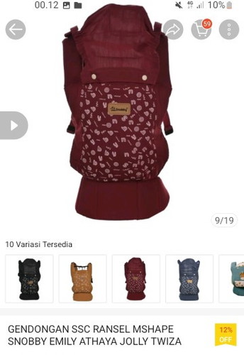 Gendongan Bayi Usia 6 Bln