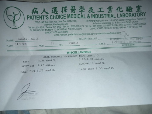 OGTT result
