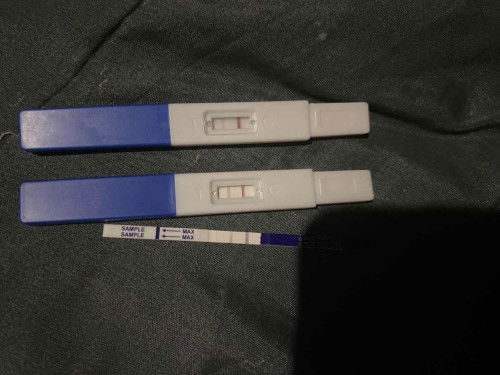 ขึ้นแบบนี้ไม่แน่ใจว่าท้องชัวร์ไหมค่ะ
ปจดไม่มา2เดือน แต่ไม่มีอาการอะไรเลยค่ะ