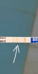 Hasil test pack samar