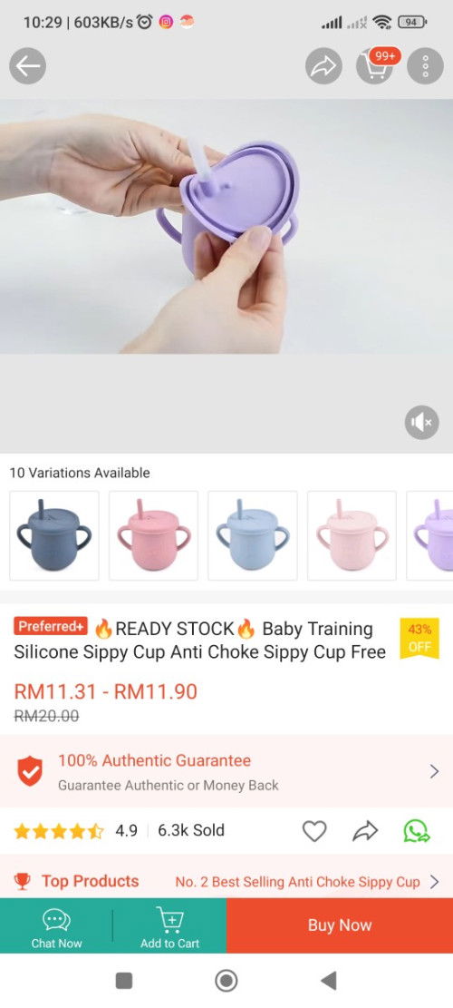 Cup ni sesuai untuk train anak 6m above ke?