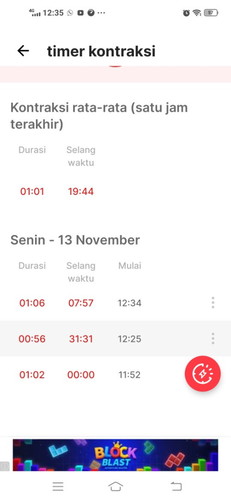 Kontraksi di 36 week
