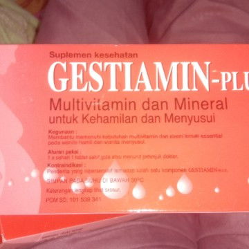 Bun mau tanya ada yang sama gk minum vitamin ya gestiamin plus