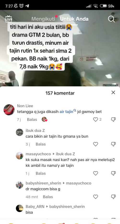 Air tajin bayi