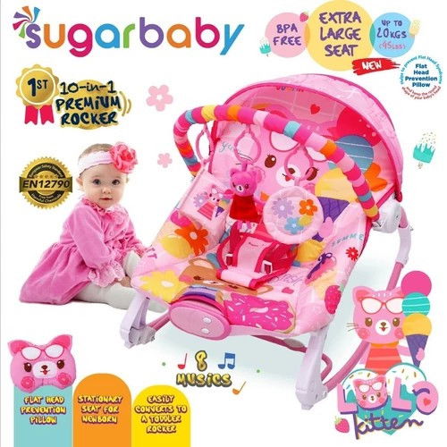 JUAL BOUNCER SUGAR BABY PINK NEW