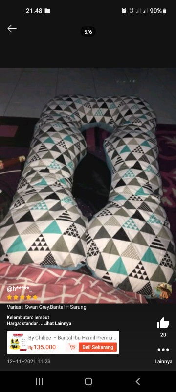 Preloved bantal ibu hamil. Masih baguss cuma dipakai waktu hamil 8-9 bulan..