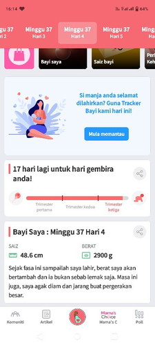 Menunggu hari bersalin