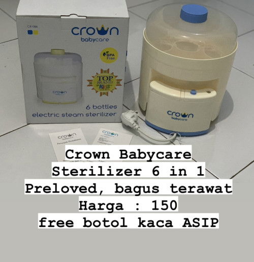 Dijual Preloved like new, Crown Babycare Sterilizer