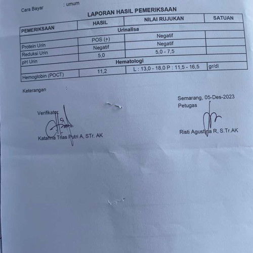 positif protein urin