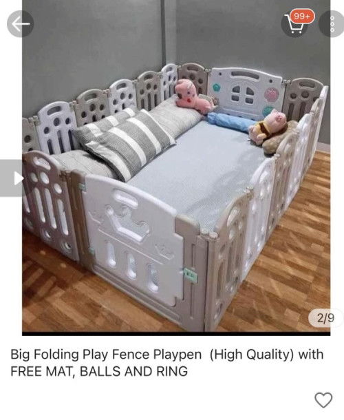 Anyone interested sa preloved playpen? With matting and free tub