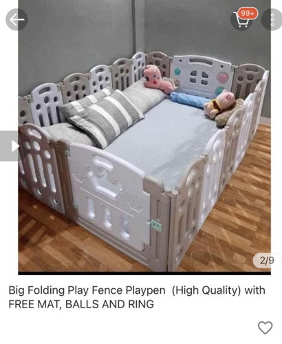 Anyone interested sa preloved playpen? With matting and free tub