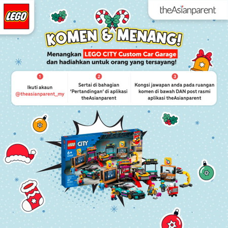 Set LEGO CITY Custom Car Garage Untuk Dimenangi!