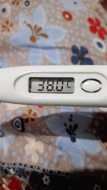 Demam nyampe 38,2°C