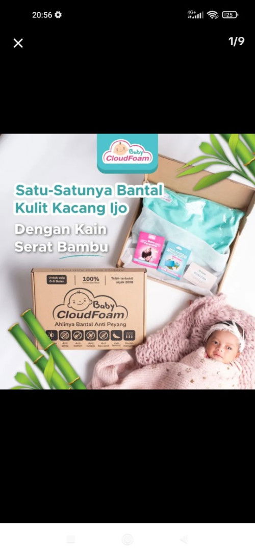 Kepala anak peyang keatas pakai bantal cloud foam ngaruh nggak ya bunda