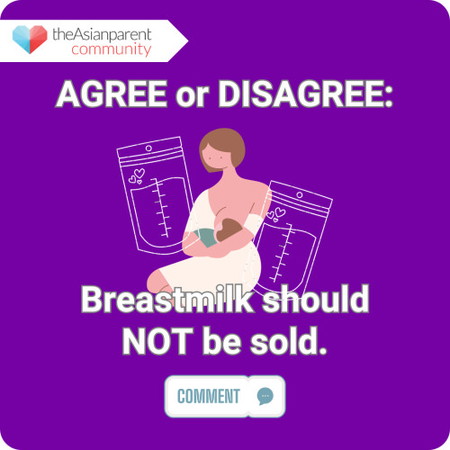 AGREE OR DISAGREE: Breastmilk should NOT be sold.