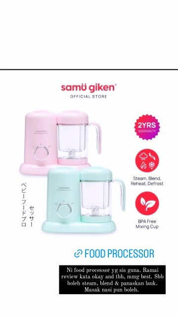 Baby food processor paling best! 👍