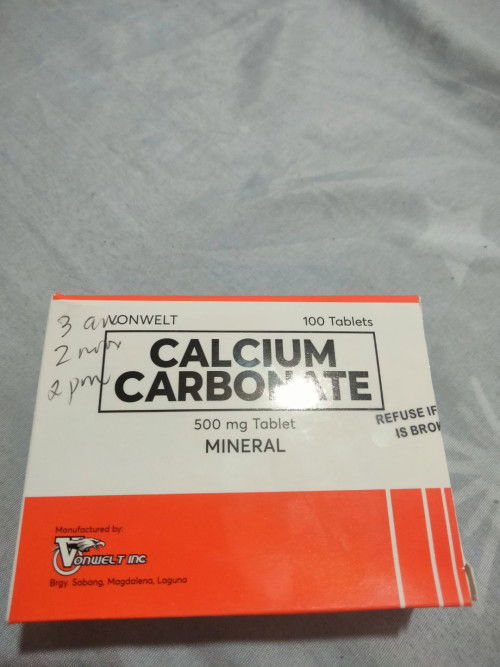 hello po ask ko lang paano po ba inumin ung calcium carbonate?