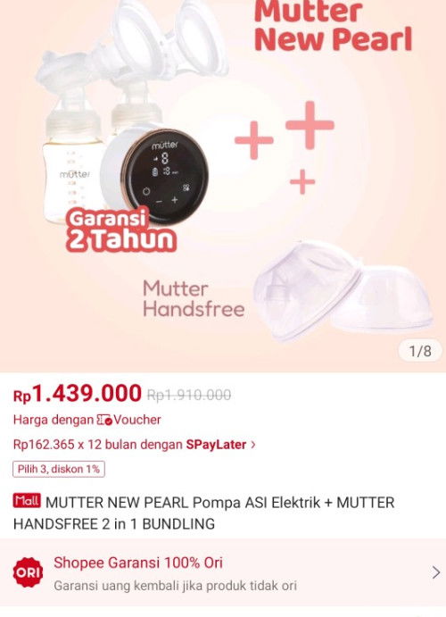 PRELOVED POMPA ASI ELEKTRIK + BONUS POMPA HANDSFREE. BARANG 99% MULUSSS. DIJUAL KARENA DBF.