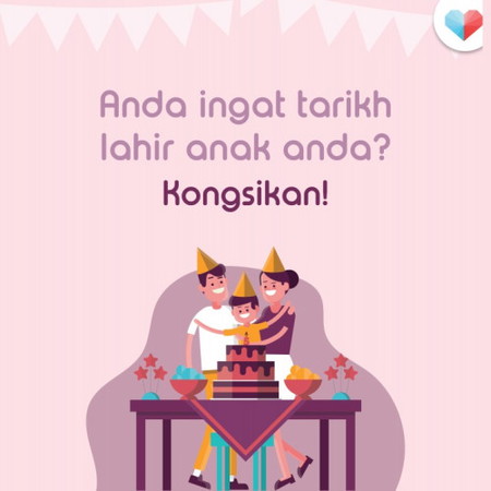 Hari Lahir Anak Anda, Kongsikan Bersama Ibu-Ibu Lain!
