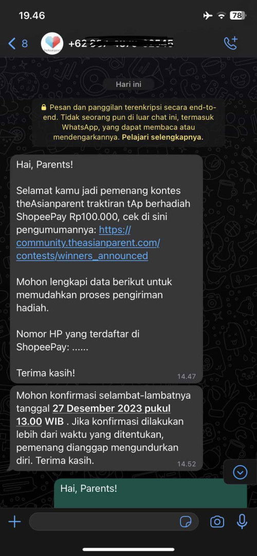 Kontes theAsianparent