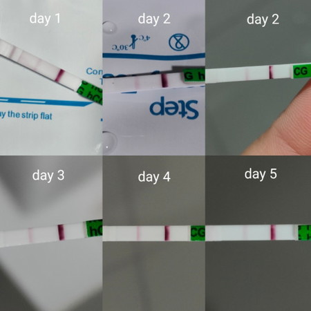 Faint lines positive test