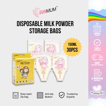 Disposable milk storage bags