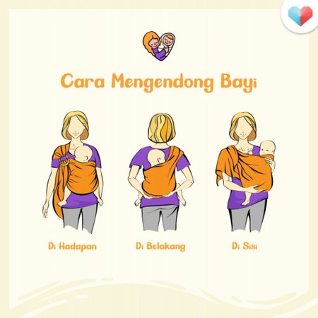 Cara Mengendong Bayi Dengan Betul & Selesa