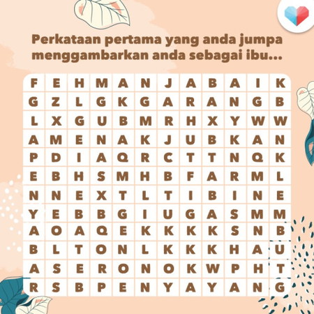 Tahun 2024 Anda Sebagai Ibu Dengan 1 Perkataan!