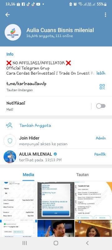 Investasi telegram
