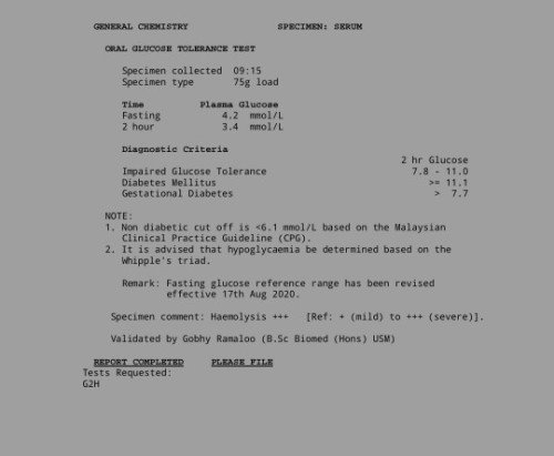 Normal ke bacaan gula selepas minum air gula lebih rendah drp sebelum minum air gula