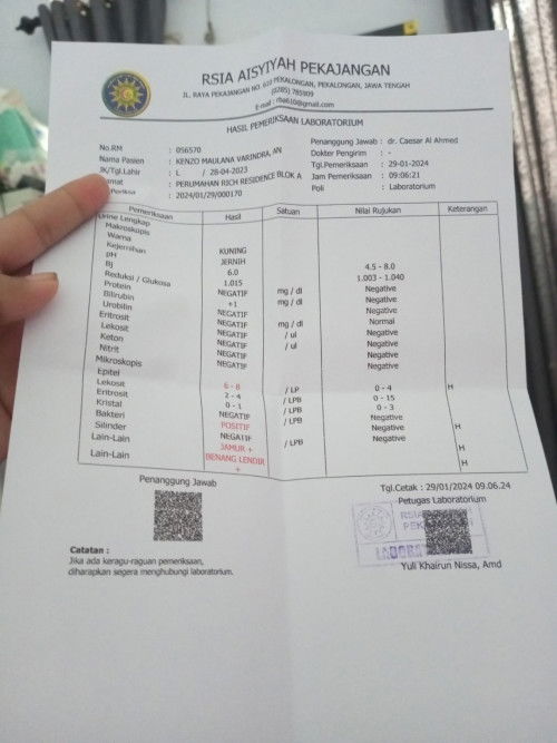 Hasil lab positif lendir padahal kita udah mati2 an urus anak tp malah dpt musibah bgni