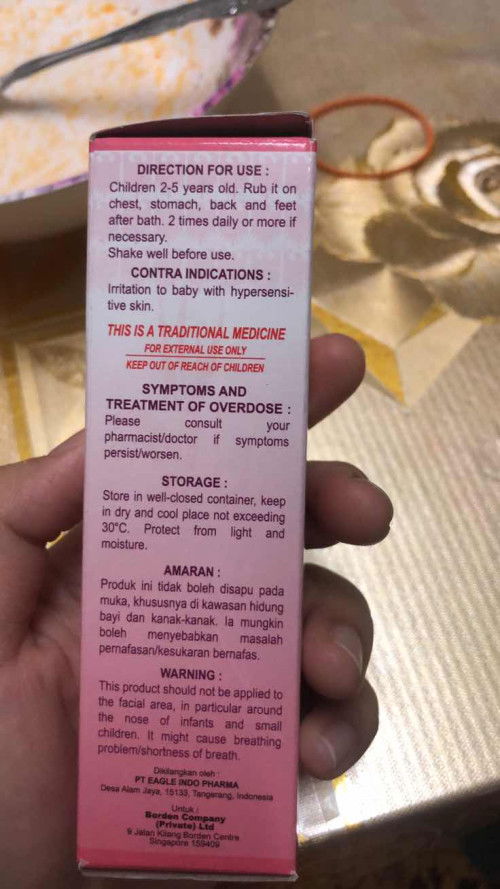 MISLEADING KE NI? Minyak telon baby, tapi instruction untuk 2-5 tahun