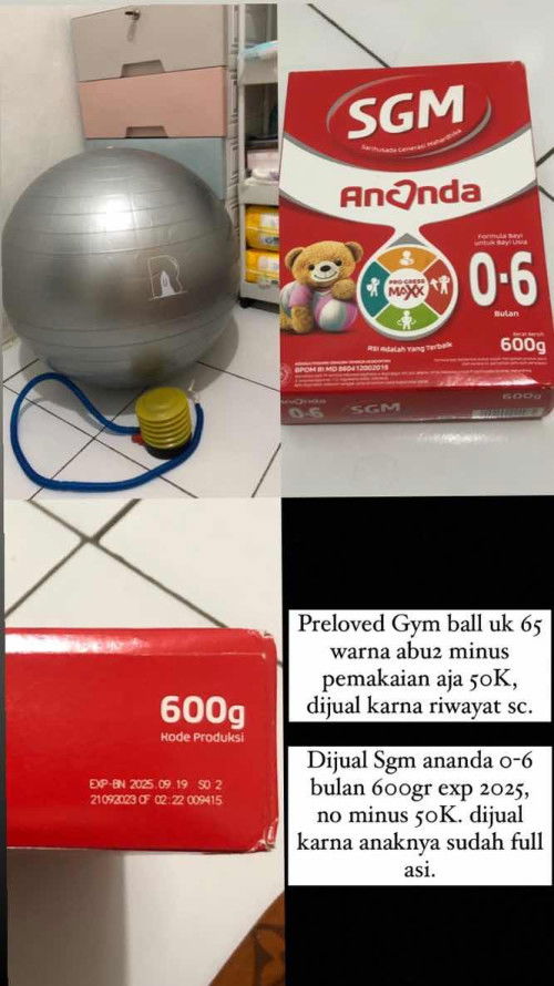 Jual sgm dan preloved gymball