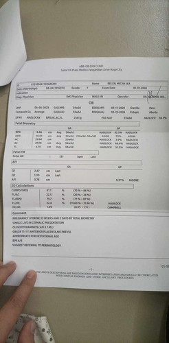 34 weeks with low amniotic fluid (bps)