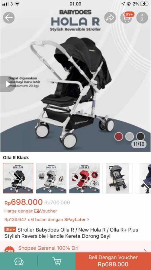 Preloved stroller & baby hightcair