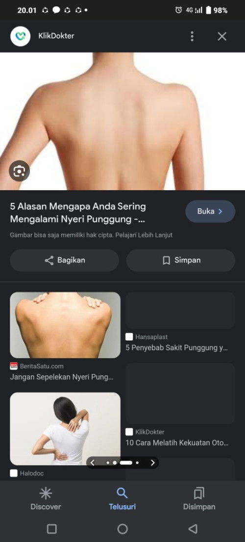 Nyeri panas sampai perih pada bahu