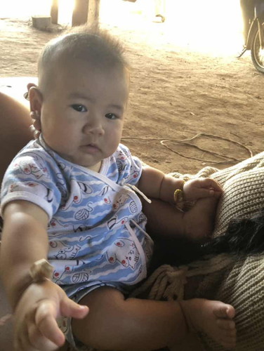 ลูกๆวัย4เดือนเริ่มจะหยิบจับสิ่งของ