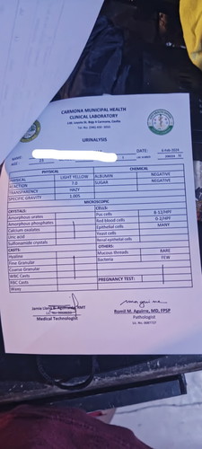 Lab test Urinary/Blood Chem