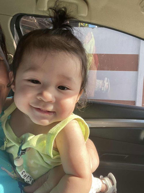 Our little ball of sunshine at 8 months 🌞