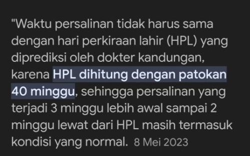 39 Minggu masih batas Normal???