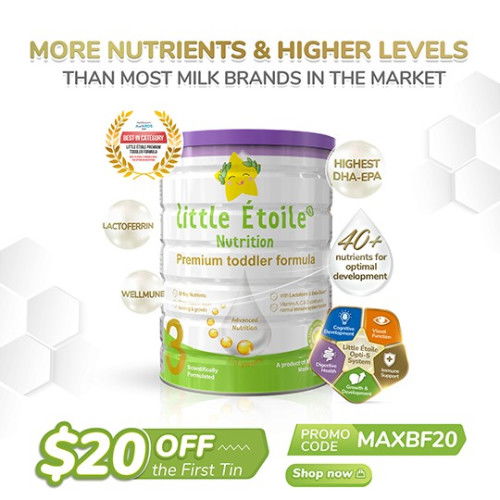 EXCLUSIVE $20 OFF from Little Étoile Premium Toddler Formula