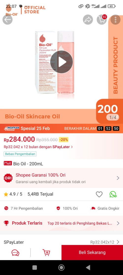Bio Oil untuk mencegah strecmark saat hamil