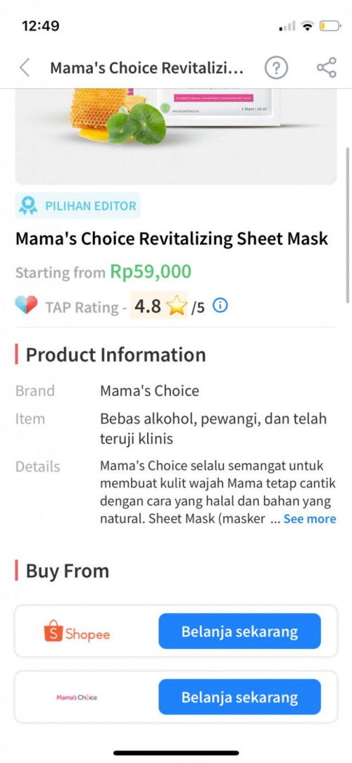 request bisa belanja di aplikasi