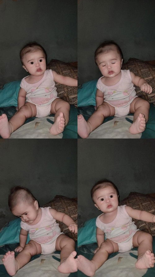 Bayi 4 bulan 25 hari sudah duduk sendiri