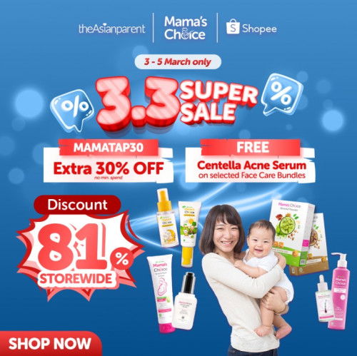 3.3 Sale starts NOW! Time to shop, Parents! 😍