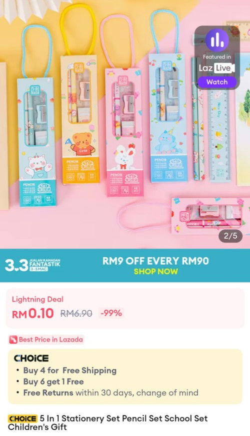 ALAT TULIS 10 SEN SAHAJA