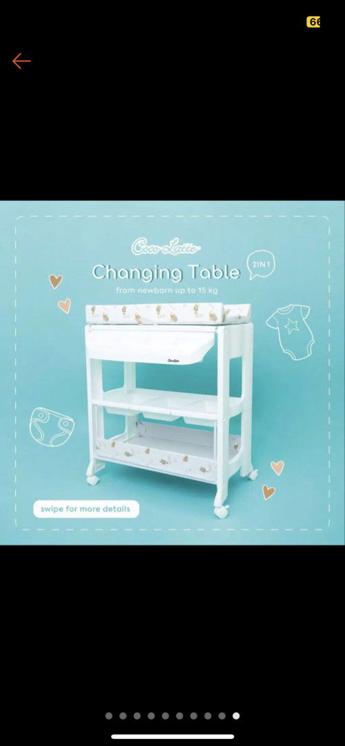 Preloved tefal changing table?